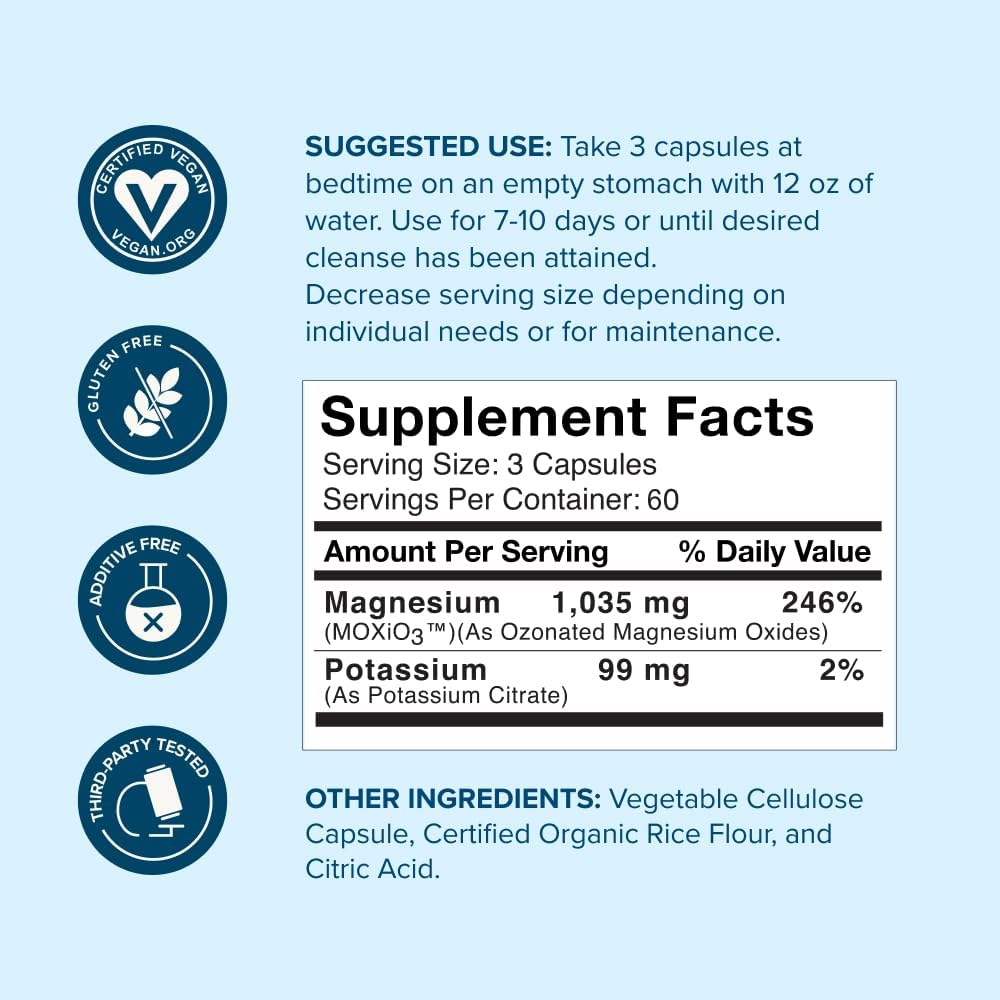 nbpure MagO7 Natural Colon Cleanse & Detox (180 Capsule