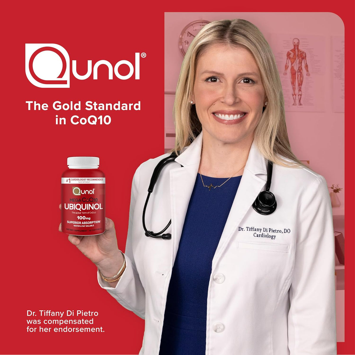 Qunol Mega Ubiquinol CoQ10 100mg, Superior Absorption, 100 Softgels