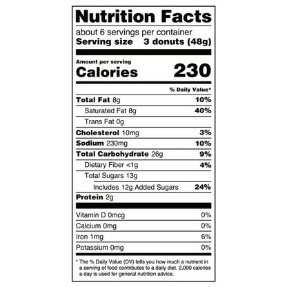 Great Value Frosted Mini Donuts, 10 oz