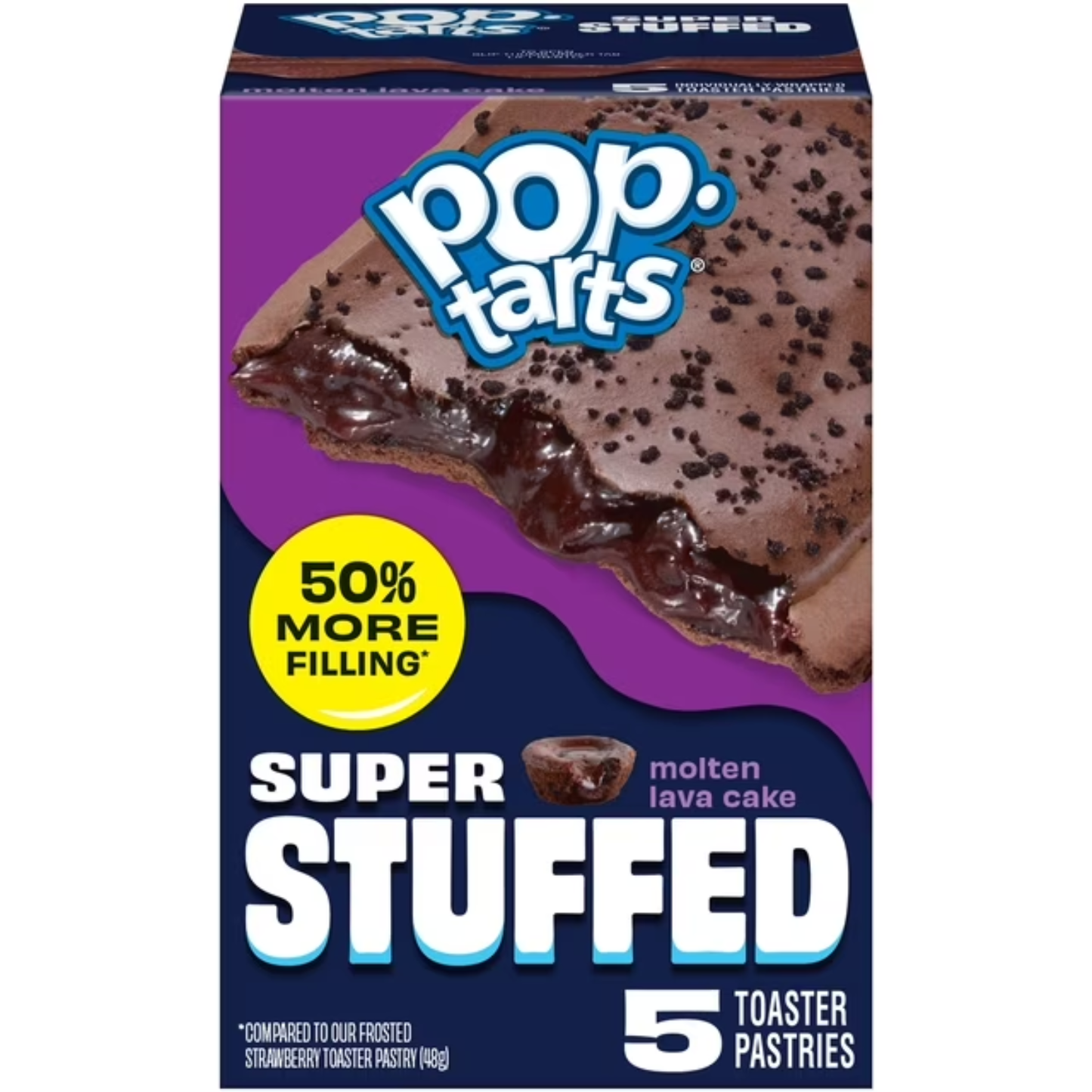 ( 4 PACK ) Pop-Tarts Super Stuffed Molten Lava Cake Toaster Pastries, 50% More Filling, Shelf-Stable, 10.9 oz (20 Count)