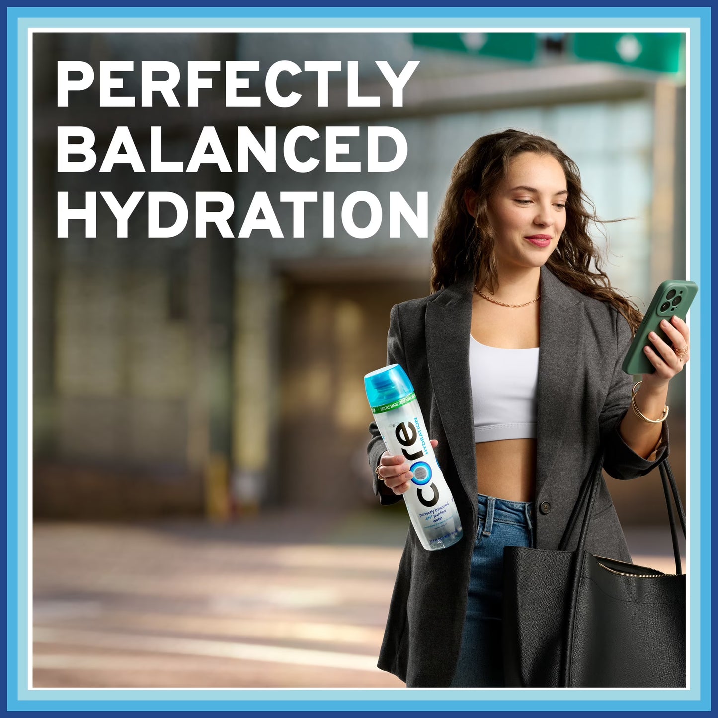 CORE Hydration Perfectly Balanced Water, 30.4 fl oz Bottle, Purified Drinking Water with Electrolytes & Minerals, pH 7.4