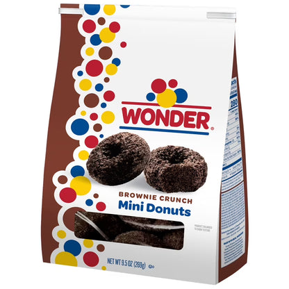 Wonder Brownie Crunch Mini Donuts, Shareable Donuts, 9.5 oz Bag