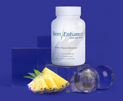 Make Your Semen Taste Fruity Men's Formula with Pineapple & Vitamin C - Fruit-Based Supplement for Men - 60 Capsules
