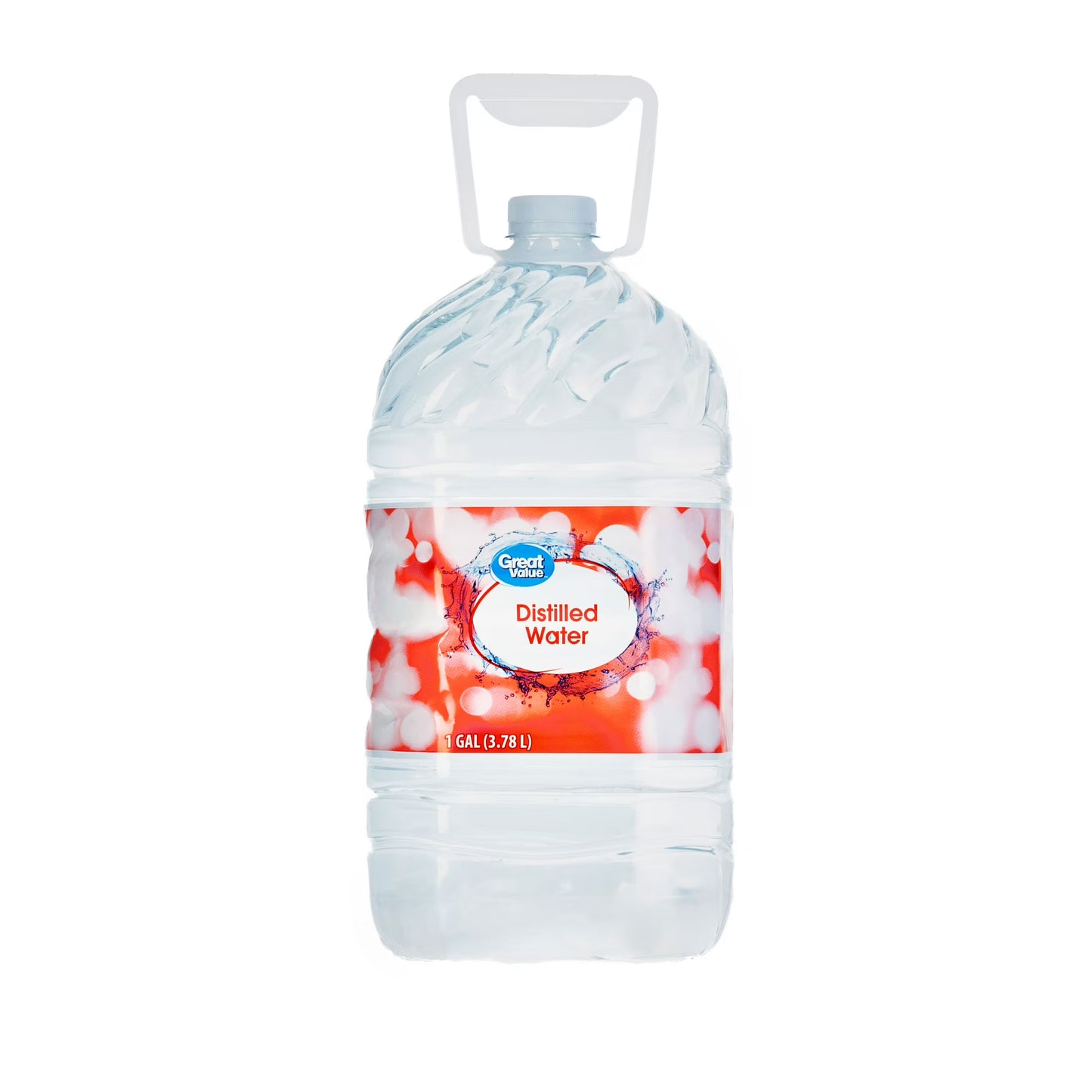 Great Value Distilled Water, 1 Gallon (128 fl oz) Jugs, 6 Pack, High-Purity Distilled Water for Household & Everyday Use