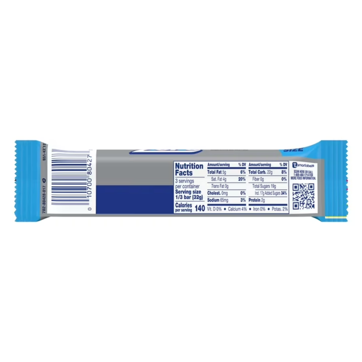( 5 PACK ) Zero White Fudge, Caramel, Peanut, Almond Nougat King Size Candy, Bar 3.4 oz