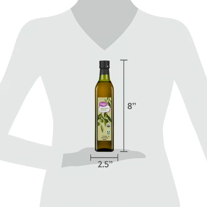 Great Value Organic Extra Virgin Olive Oil, 17 fl oz Bottle, Premium Organic Olive Oil for Cooking, Dressings & More