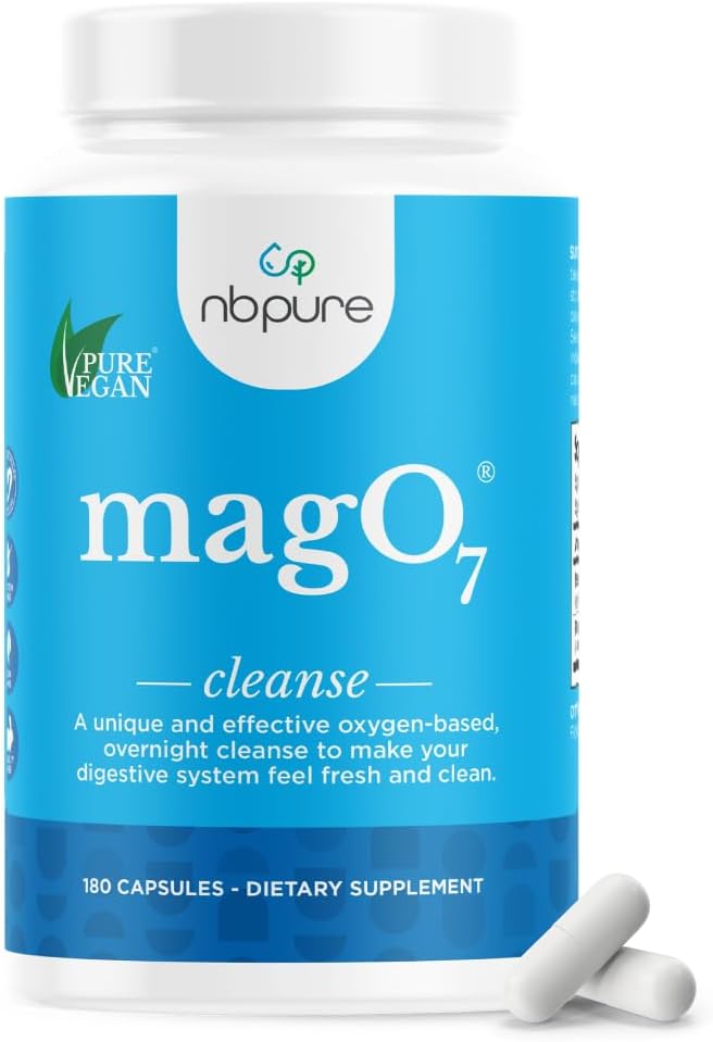 nbpure MagO7 Natural Colon Cleanse & Detox (180 Capsule