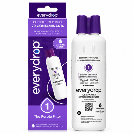 everydrop by Whirlpool Ice & Water Refrigerator Filter 1, Purple, EDR1RXD1