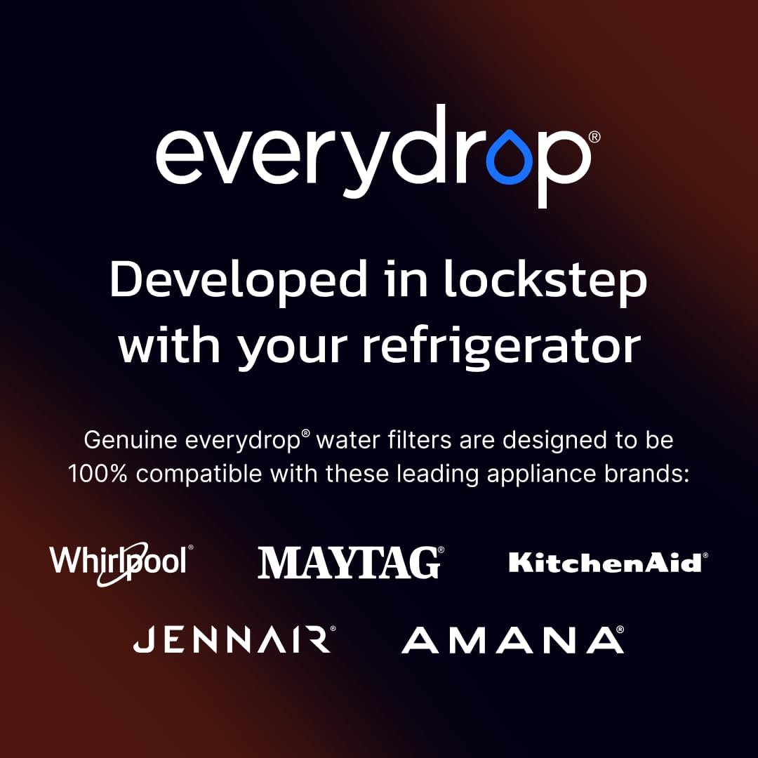 everydrop by Whirlpool Ice & Water Refrigerator Filter 2, Orange, EDR2RXD1