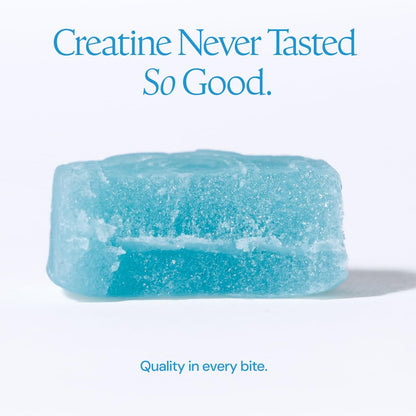 Create Creatine Monohydrate Gummies for Women and Men, Blue Raspberry, 90ct