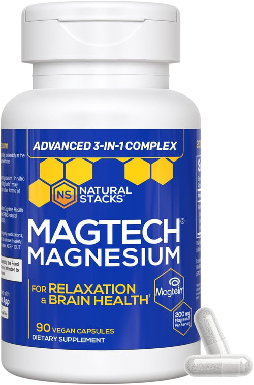 MagTech Magnesium Complex with Glycinate, L-Threonate & Taurate - 90 Count