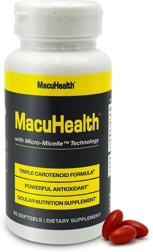 Macuhealth Triple Carotenoid Formula - Eye Vitamins for Adults, 90 Softgels