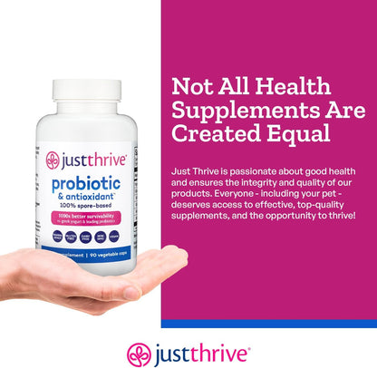 Just Thrive Probiotic & Antioxidant 100% Spore-Based Digestive Support