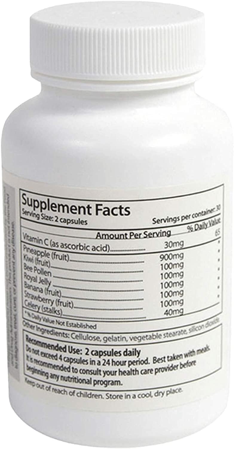Make Your Semen Taste Fruity Men's Formula with Pineapple & Vitamin C - Fruit-Based Supplement for Men - 60 Capsules