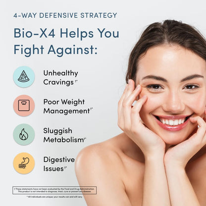 Nucific Bio-X4 4-in-1 Weight Management Probiotic, 90 Capsules
