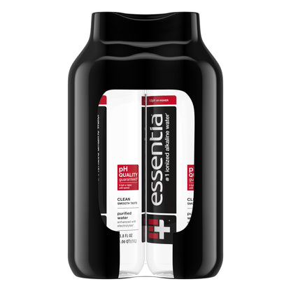 Essentia Ionized Alkaline Bottled Water, 1 Liter Bottles, 6 Pack, 99.9% Pure Water with Electrolytes