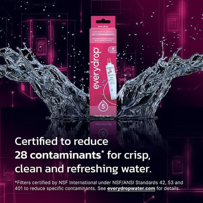everydrop by Whirlpool Ice & Water Refrigerator Filter 5, Pink, EDR5RXD1