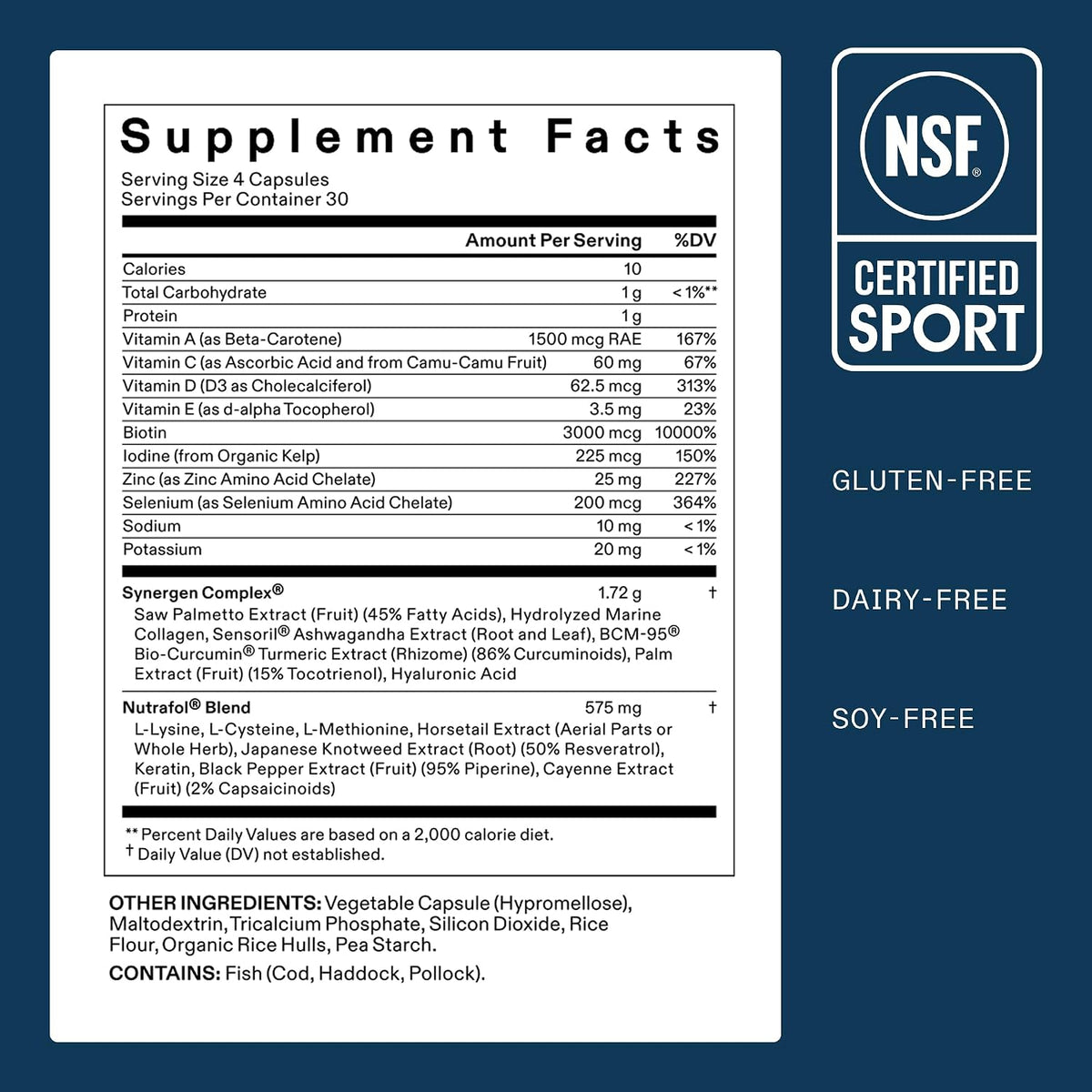Nutrafol Men Hair Growth Supplements, Ages 18-49