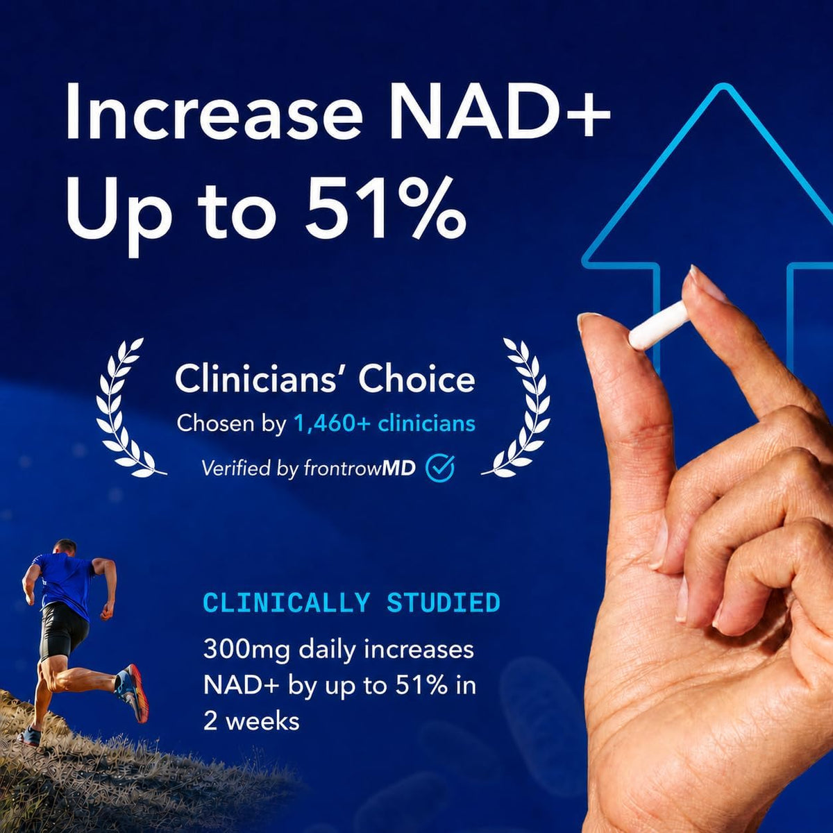 TRU NIAGEN NAD+ Supplement, Nicotinamide Riboside 300mg, 90 Daily Servings