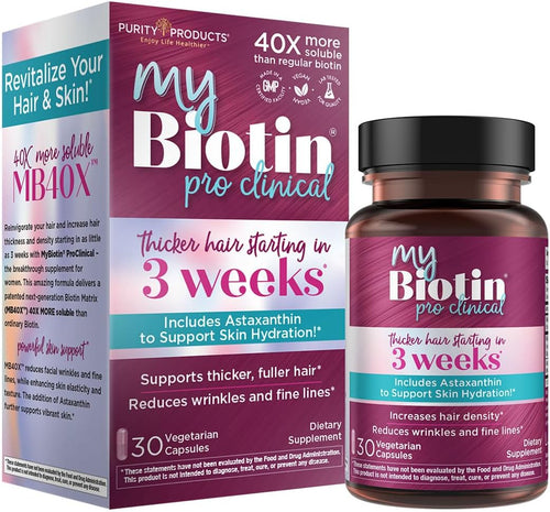 Purity Products MyBiotin ProClinical - Biotin - Thicker Hair in 3 Weeks