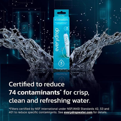 everydrop by Whirlpool Ice & Water Refrigerator Filter 3, Aqua, EDR3RXD1