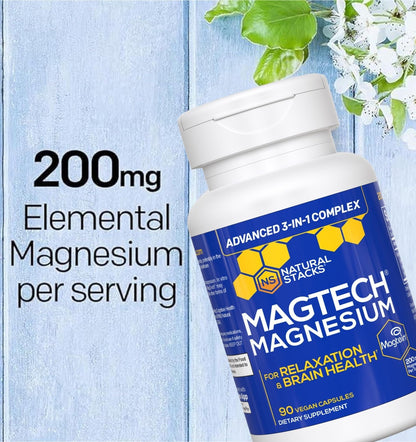 MagTech Magnesium Complex with Glycinate, L-Threonate & Taurate - 90 Count
