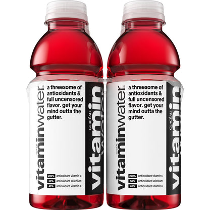 vitaminwater XXX Acai-Blueberry-Pomegranate Flavored Water Beverage, 16.9 fl oz Bottles, 6 Pack