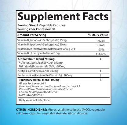 SciatiEase Sciatic Nerve Health Support Supplement, 120 Capsules