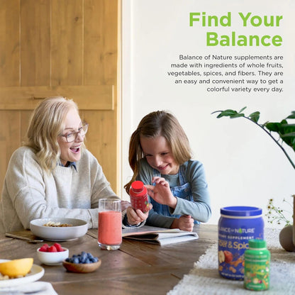 Balance of Nature Whole Food Supplement, Fruits & Veggies, 30 Servings