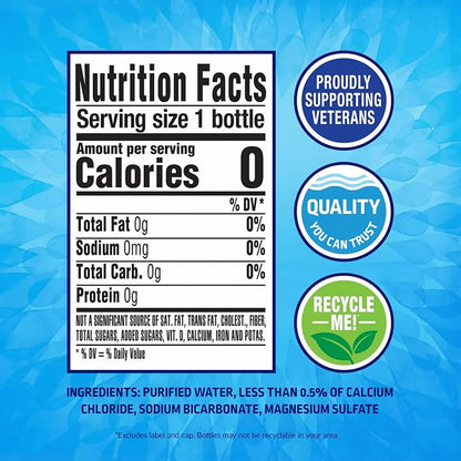 Pure Life Bottled Drinking Water, 24 Pack, 8 Fl Oz Each, Purified Water Enhanced with Minerals, Crisp Refreshing Taste, Toy Story 5 Packaging