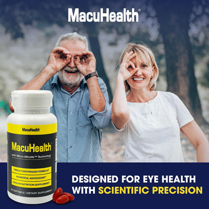 Macuhealth Triple Carotenoid Formula - Eye Vitamins for Adults, 90 Softgels