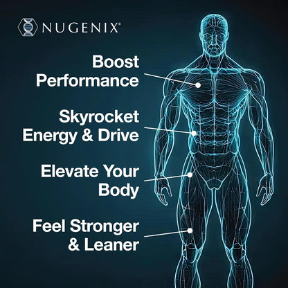 Nugenix Total-T, Free and Total Testosterone Booster for Men, 90 Count