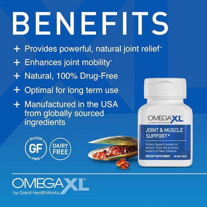 OmegaXL Joint Support Supplement, 60 Count