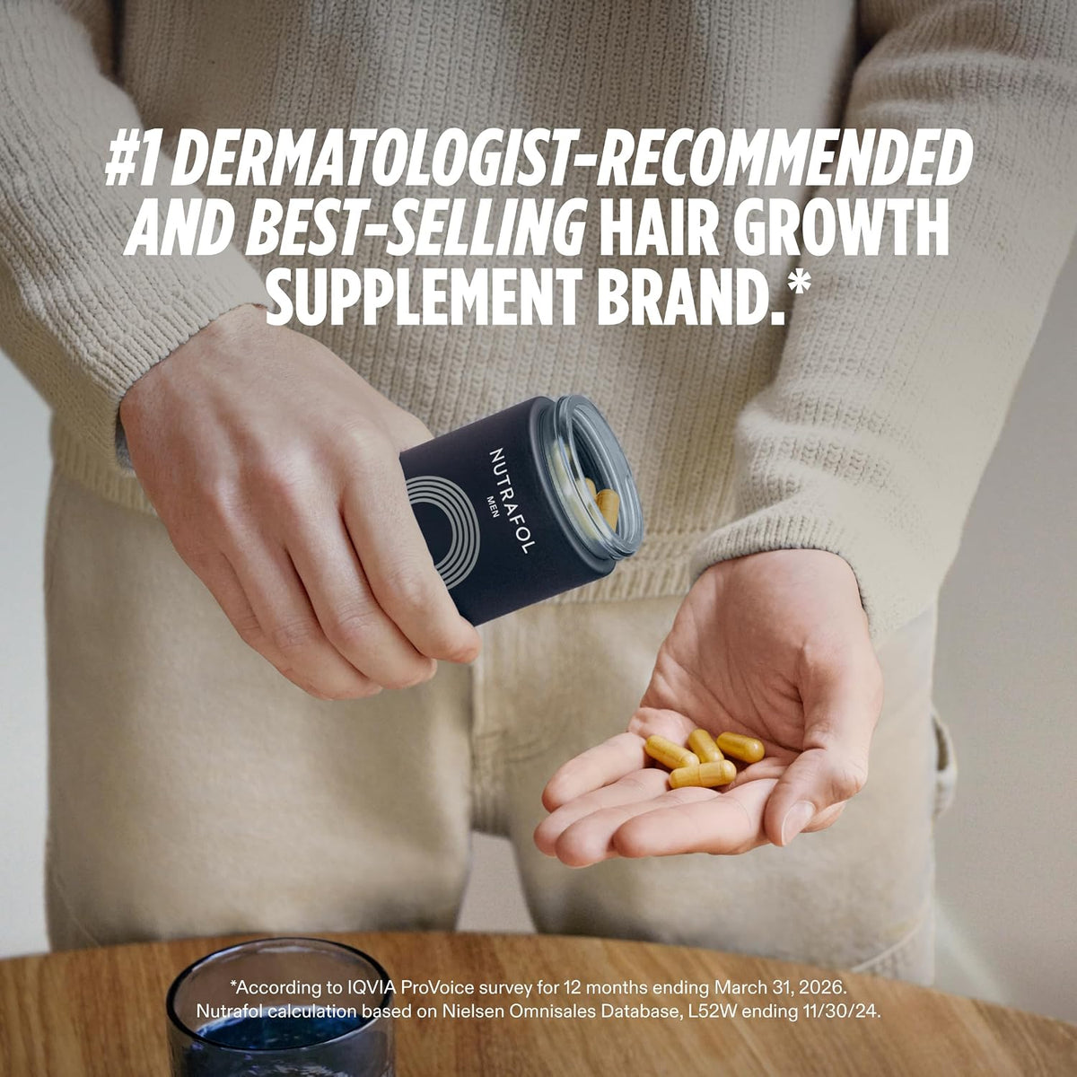 Nutrafol Men Hair Growth Supplements, Ages 18-49