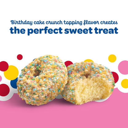 Wonder Birthday Cake Flavored Mini Donuts, Shareable Donuts, 11.5 oz Bag