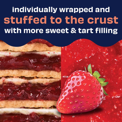 Pop-Tarts Super Stuffed Strawberry Blast Toaster Pastries, 50% More Filling, Shelf-Stable, 10.9 oz (5 Count)
