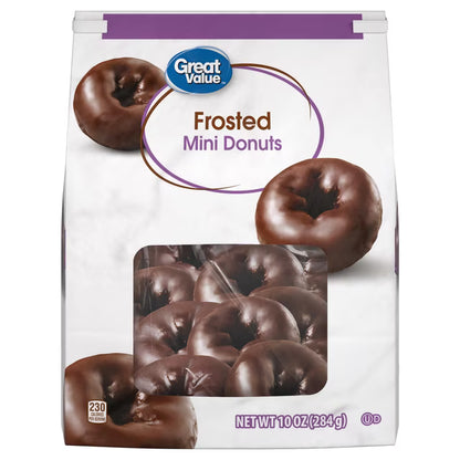 Great Value Frosted Mini Donuts, 10 oz