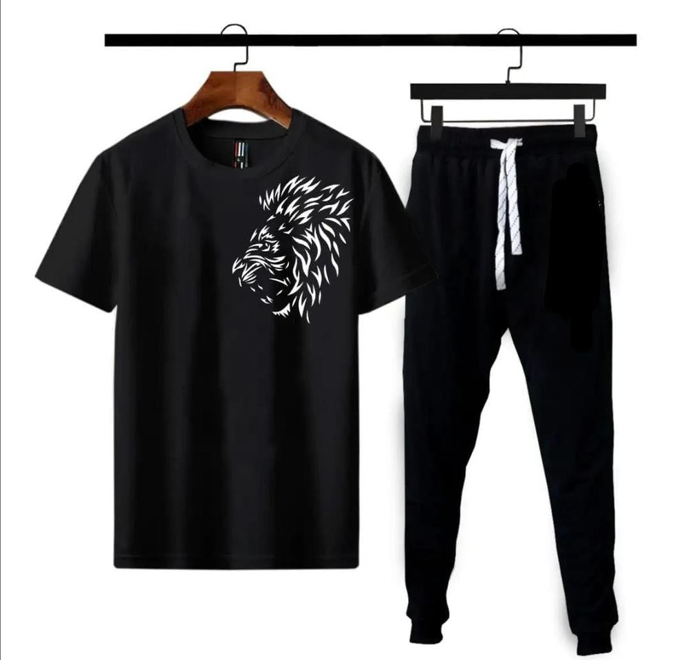 Black Lion Head T-Shirt Medium to XL Micro Polyester