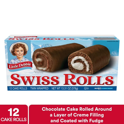 Snack Cakes, Little Debbie Family Pack Swiss Cake Rolls