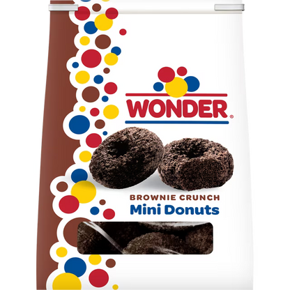 Wonder Brownie Crunch Mini Donuts, Shareable Donuts, 9.5 oz Bag