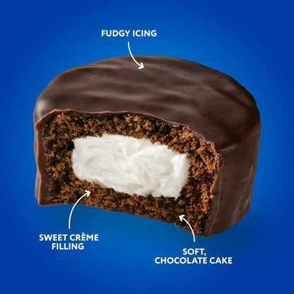 Hostess Ding Dongs Snack Cakes, Chocolate Flavor, 12.7 oz Box (10 Count)