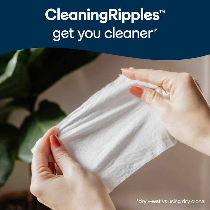 Cottonelle Ultra Fresh Flushable Wet Wipes, Fresh Cleansing Bathroom Wipes, 4 Flip-Top Packs