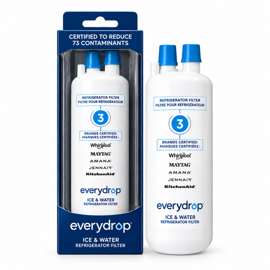 everydrop by Whirlpool Ice & Water Refrigerator Filter 3, Aqua, EDR3RXD1