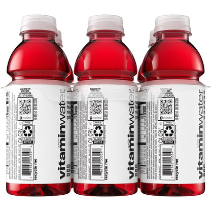 vitaminwater XXX Acai-Blueberry-Pomegranate Flavored Water Beverage, 16.9 fl oz Bottles, 6 Pack